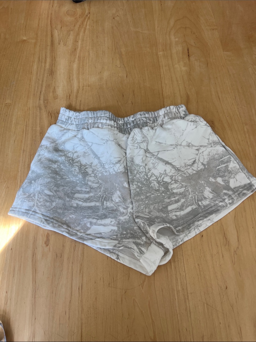 Camo Gray and White Casual Shorts